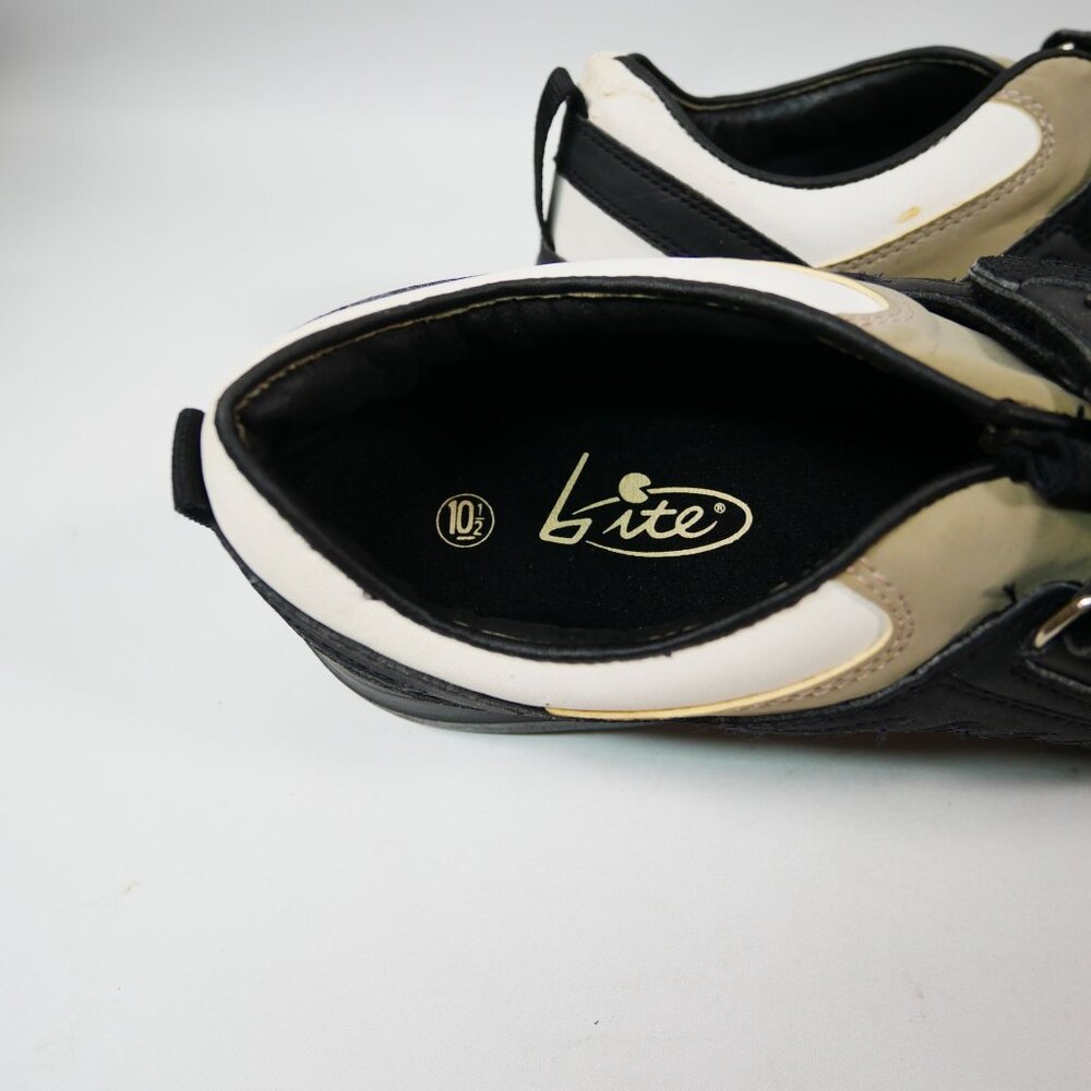 Lite 2623A Power Moc Golf Shoes US Mens 10.5 White/Black/Gray - Picture 6 of 7